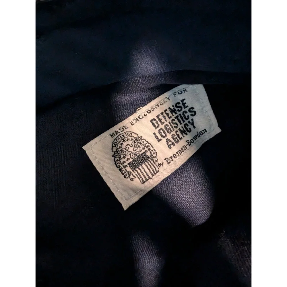 Defense Logistics Agency Dress Pants Men's 33 Blue Wool Blend Twill Flat Front